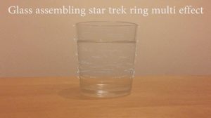 Glass assembling Star Trek multi rings